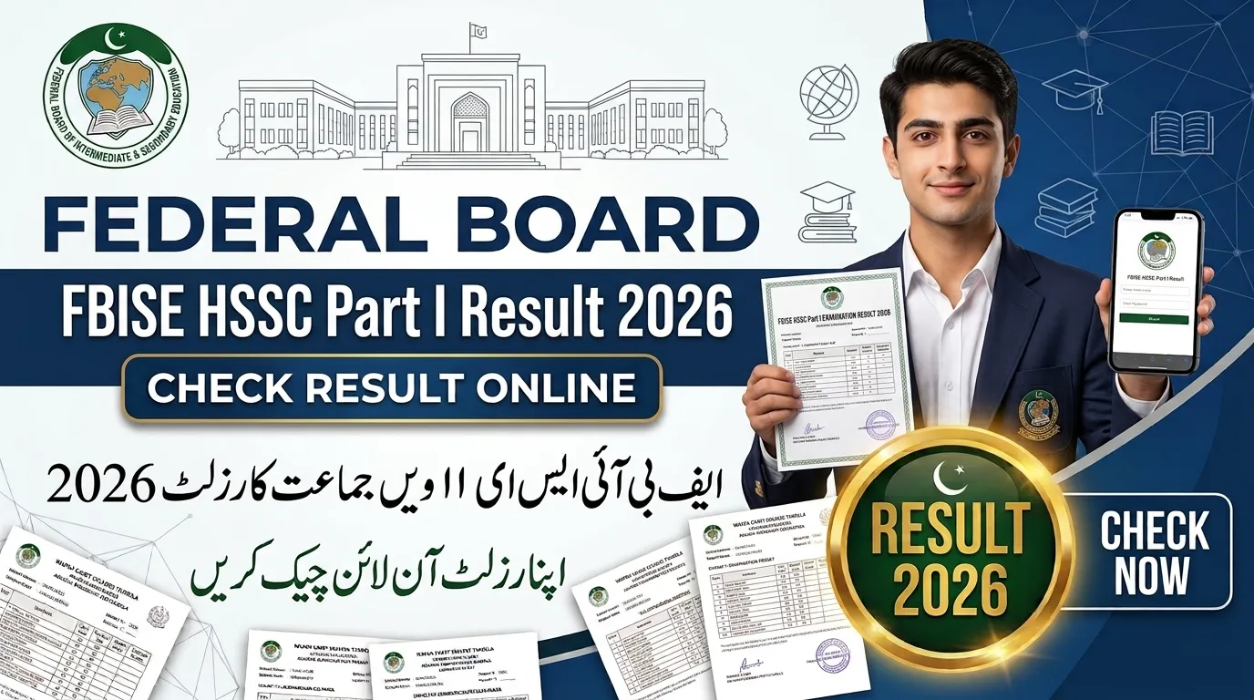 FBISE HSSC Part I Result 2026 Check By Name Roll Number
