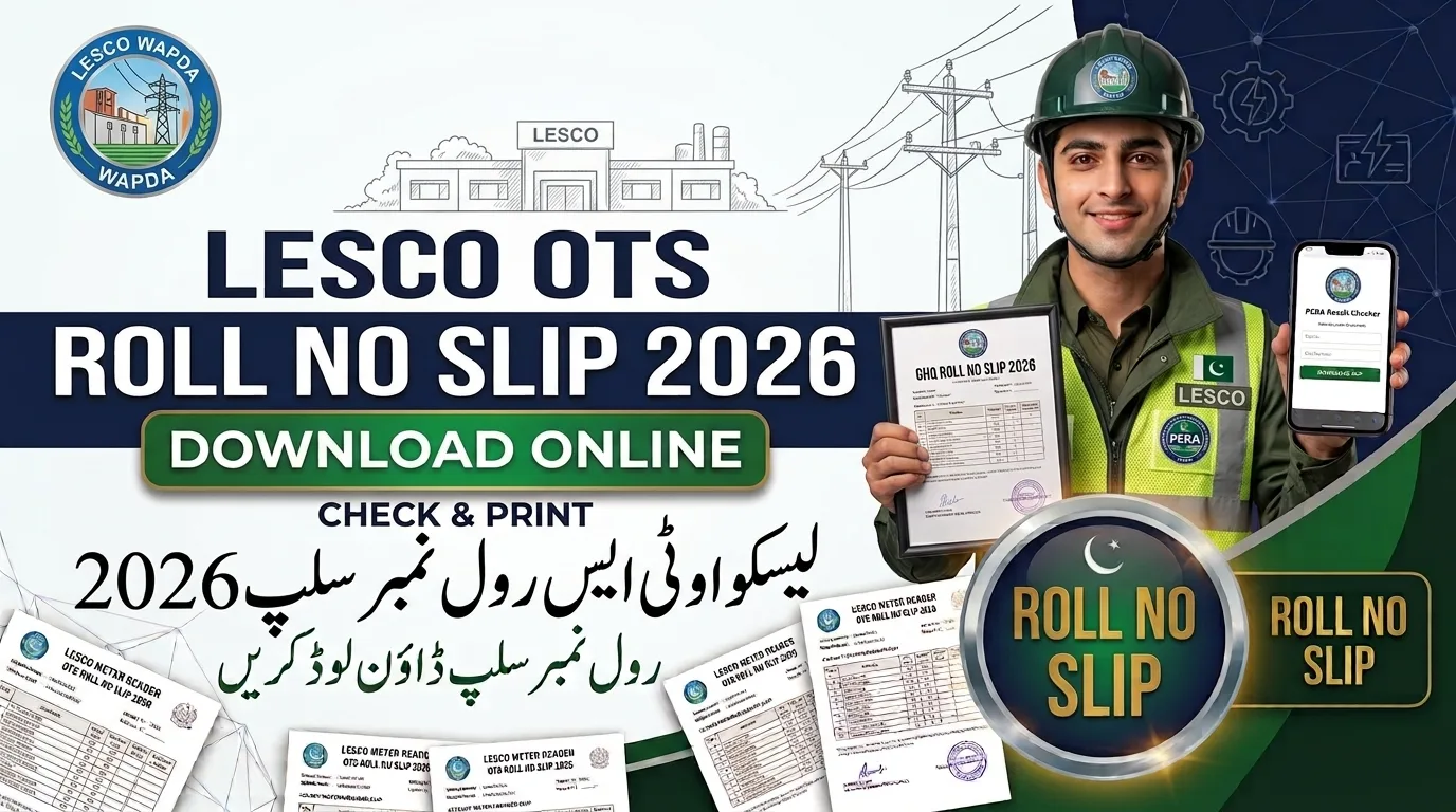 LESCO OTS Roll No Slip